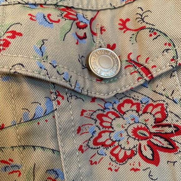Pendleton Women’s Vintage Denim Jacket, Floral print size M - Picture 4 of 14